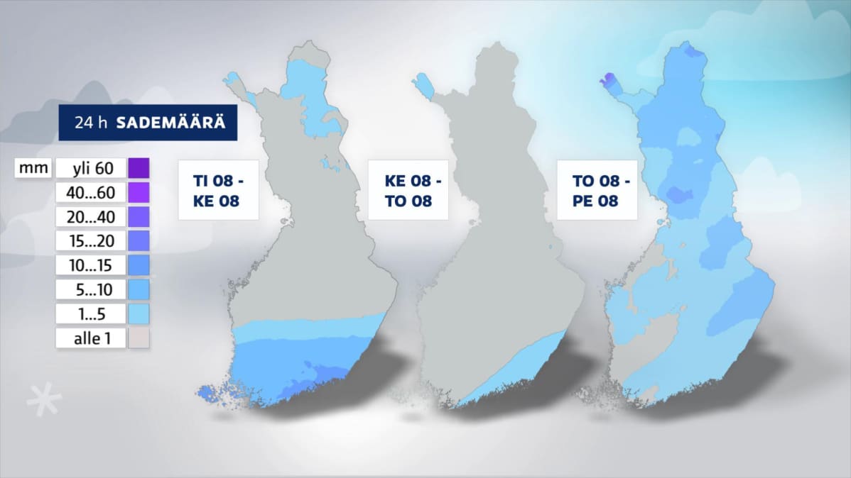 24 tunnin sademäärä -grafiikka.