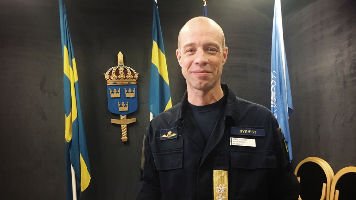 Ruotsin merivoimien komentaja Jens Nykvist.