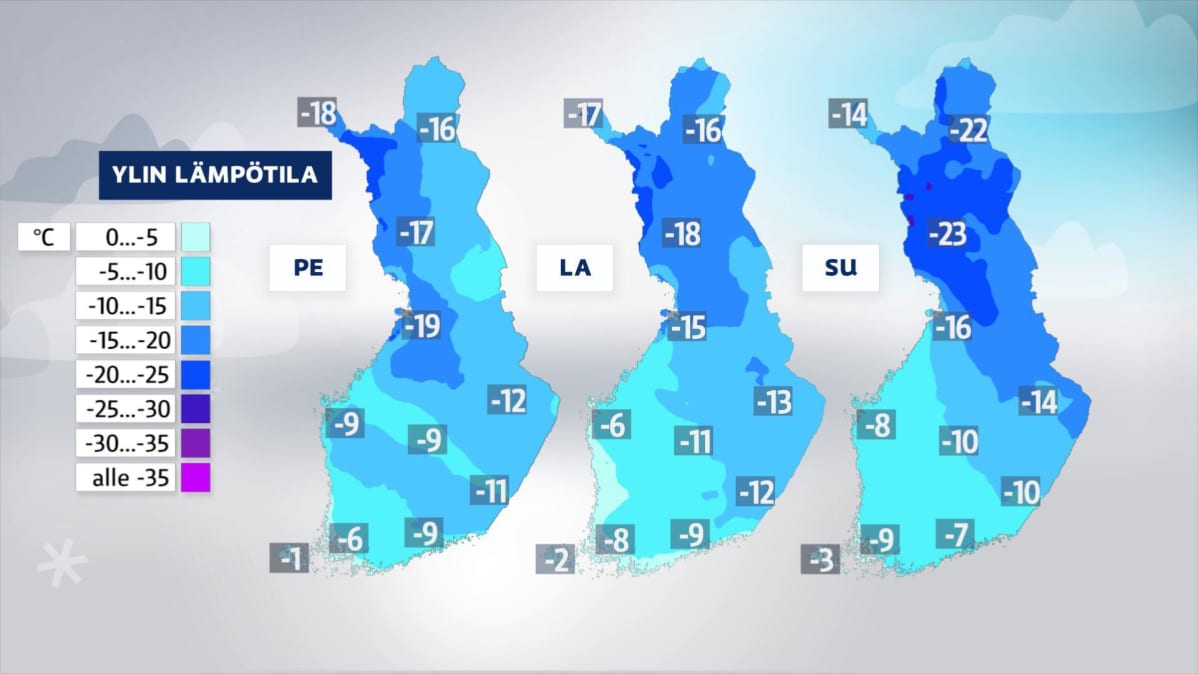 sääkartat viikonlopulle