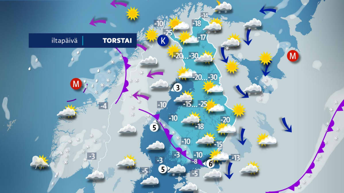 torstain sääkartta