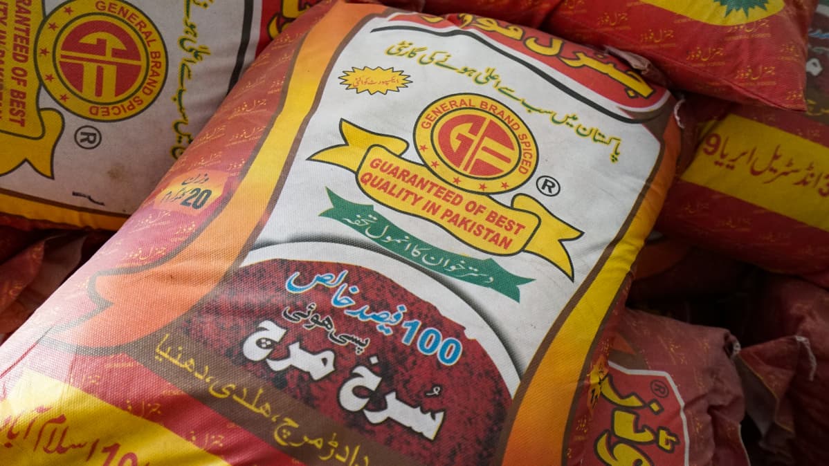 Chiliä Pakistanista.
