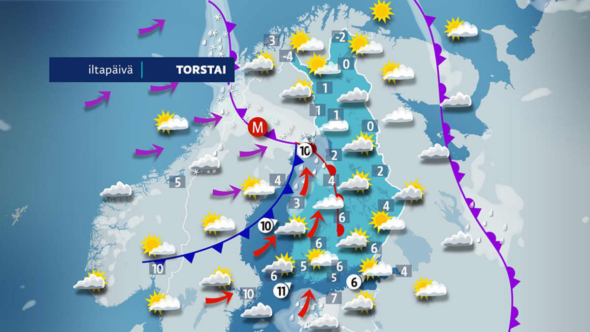 Torstain sääennuste.
