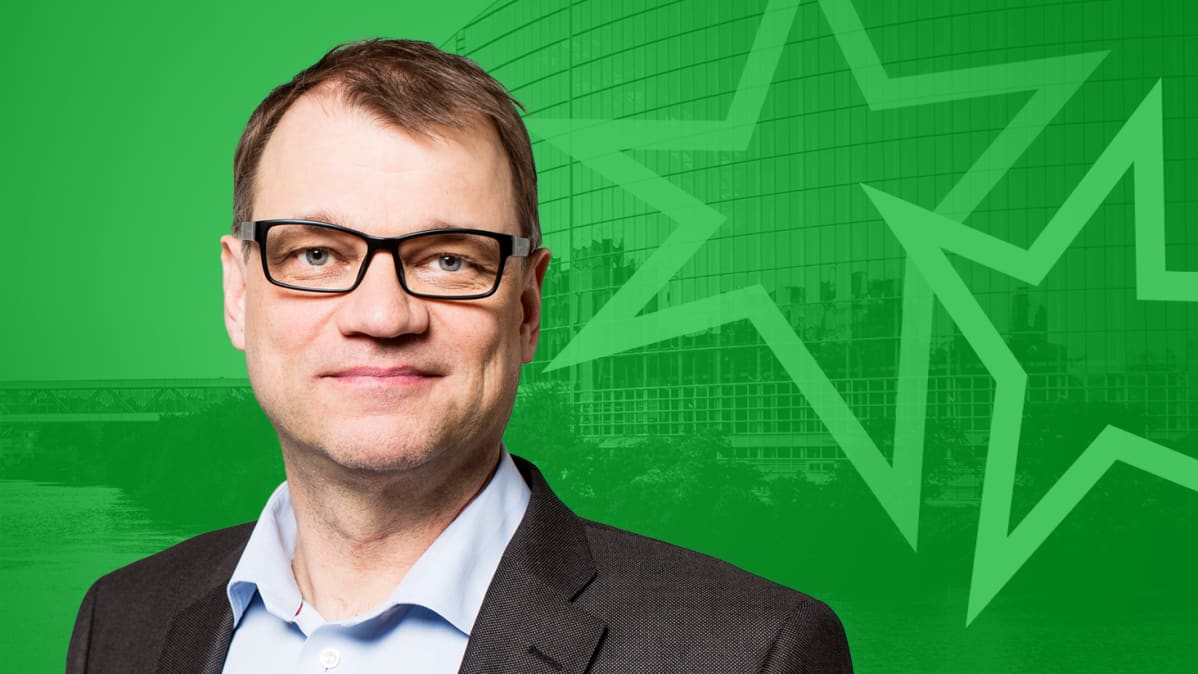 Keskustan puheenjohtaja Juha Sipilä -grafiikka