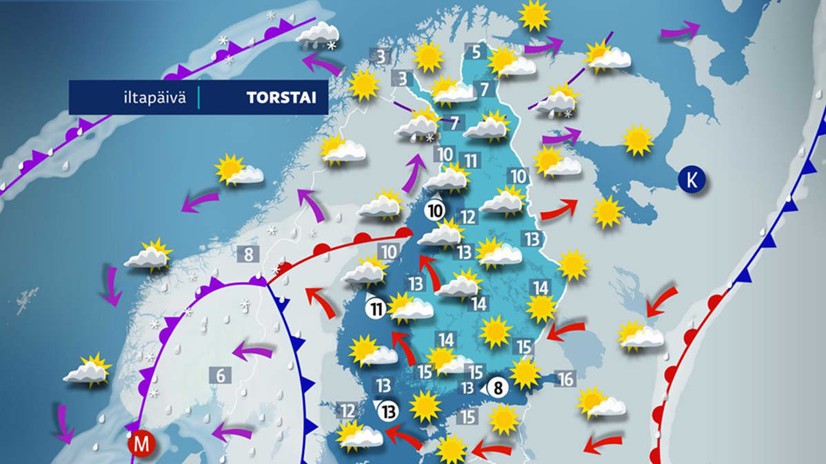 Torstain sääennuste.