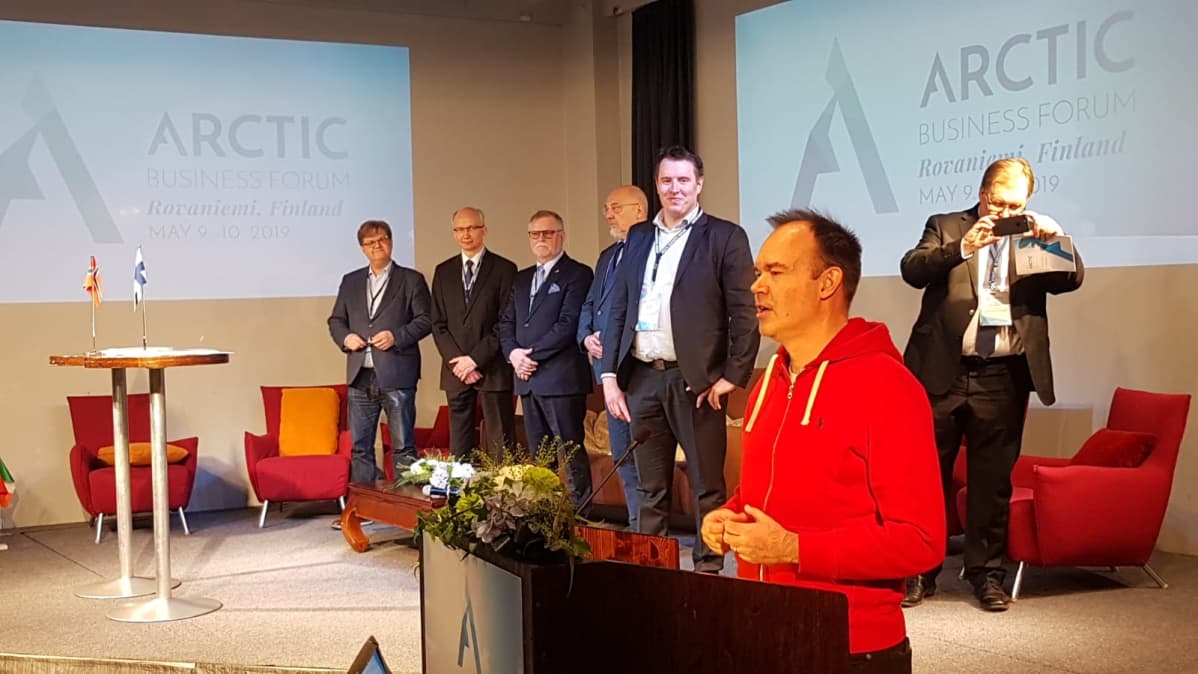 Peter Vesterbacka puhuu Arctic Business Forumissa 9. toukokuuta.
