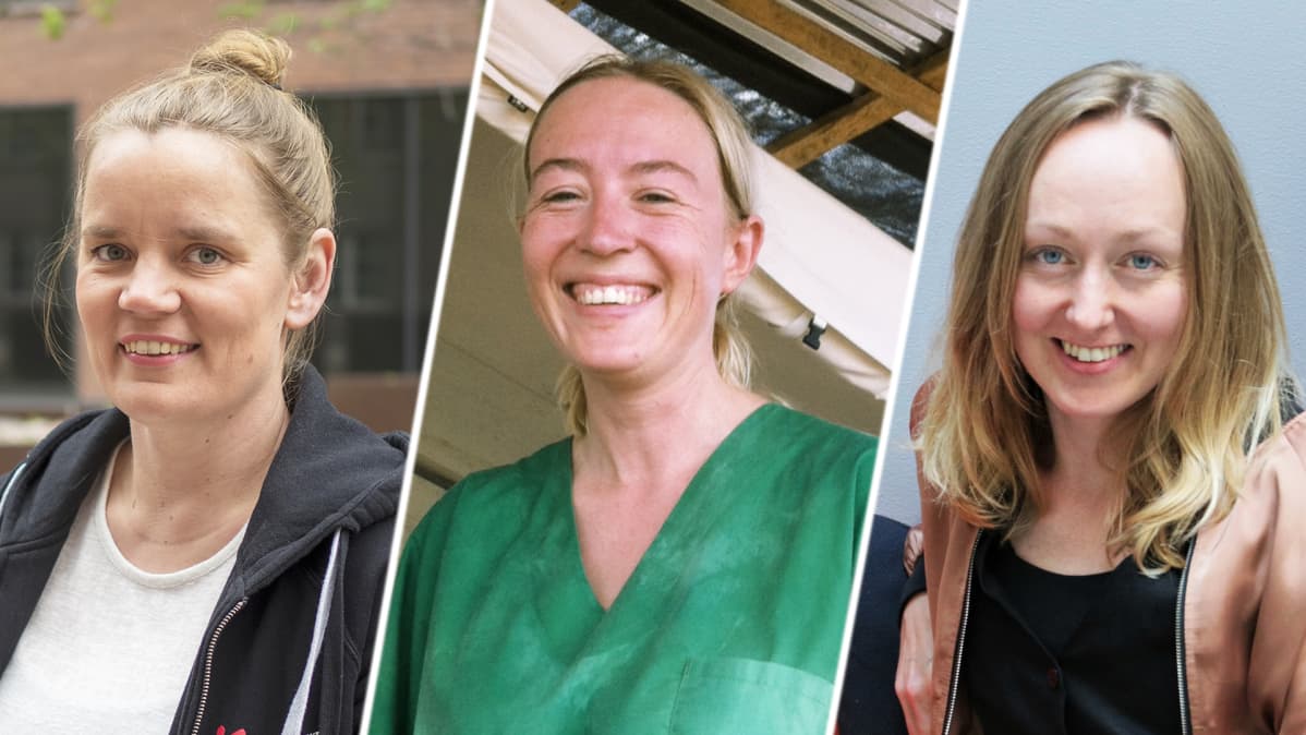 Kaisa Väkiparta, Piia Laitiainen ja Eve Viitanen