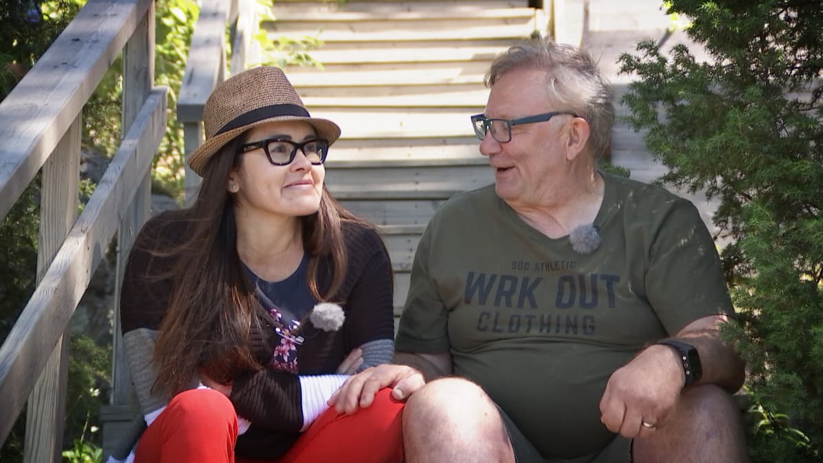 Edith Encina ja Pertti Pöntinen.