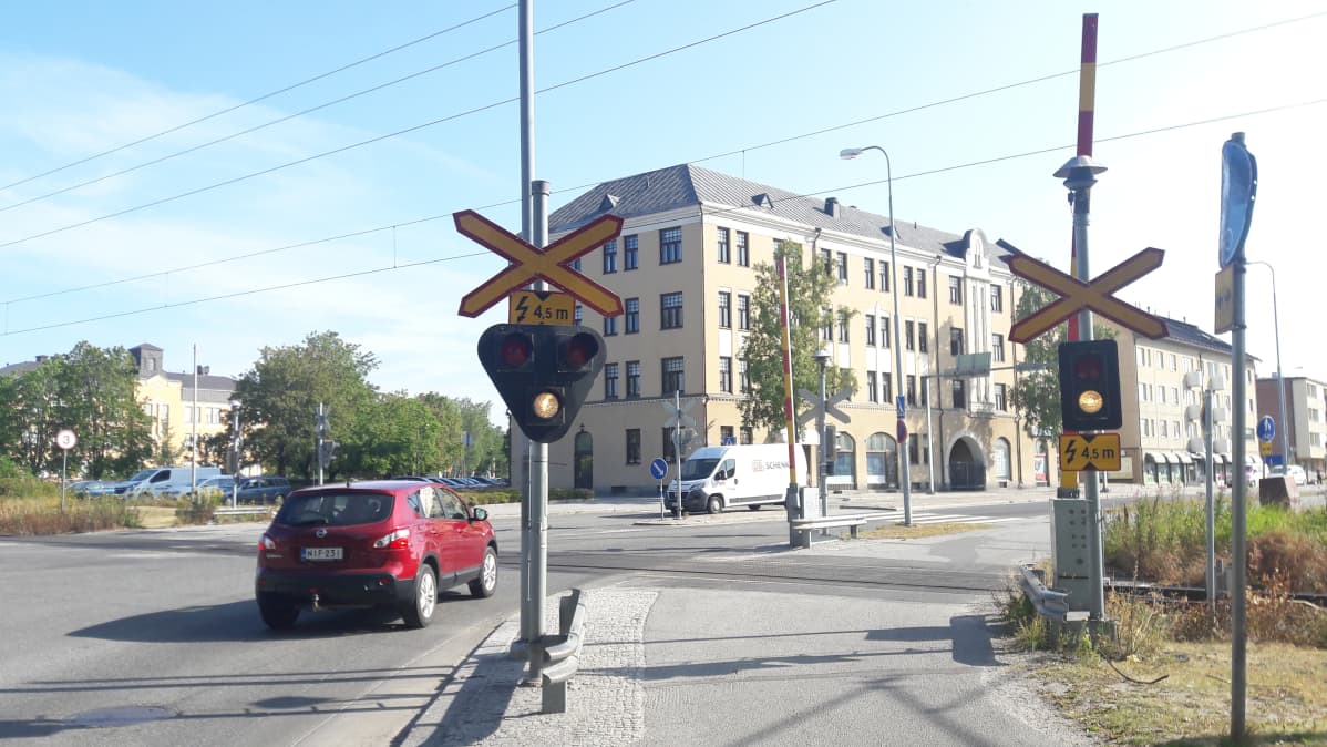 Pietarsaaren keskustan tasoristeys