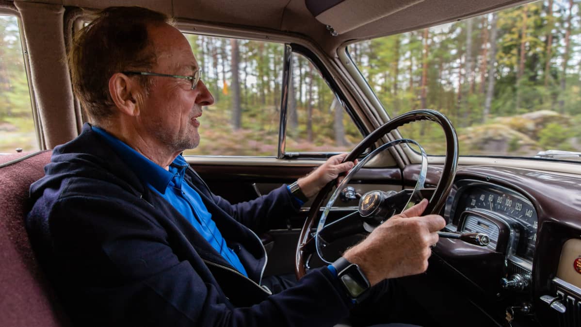 Presidentti Paasikiven 1952 Cadillac ja puikoissa omistaja Clas Palmberg
