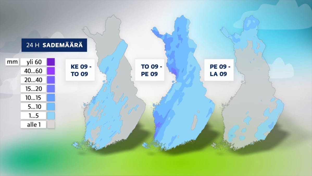 Sademäärä kartta