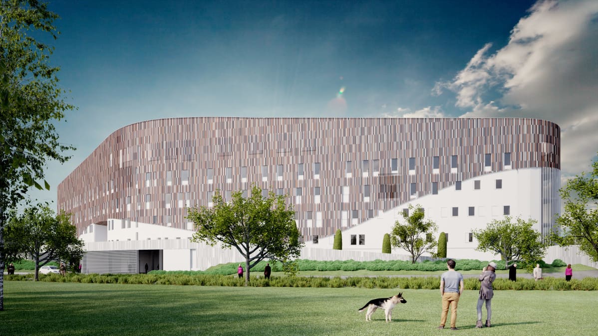 Etelä-Pohjanmaan sairaanhoitopiirin M-taloon keskittyvät koko psykiatrian toiminta-alue. Talo valmistuu 2021.