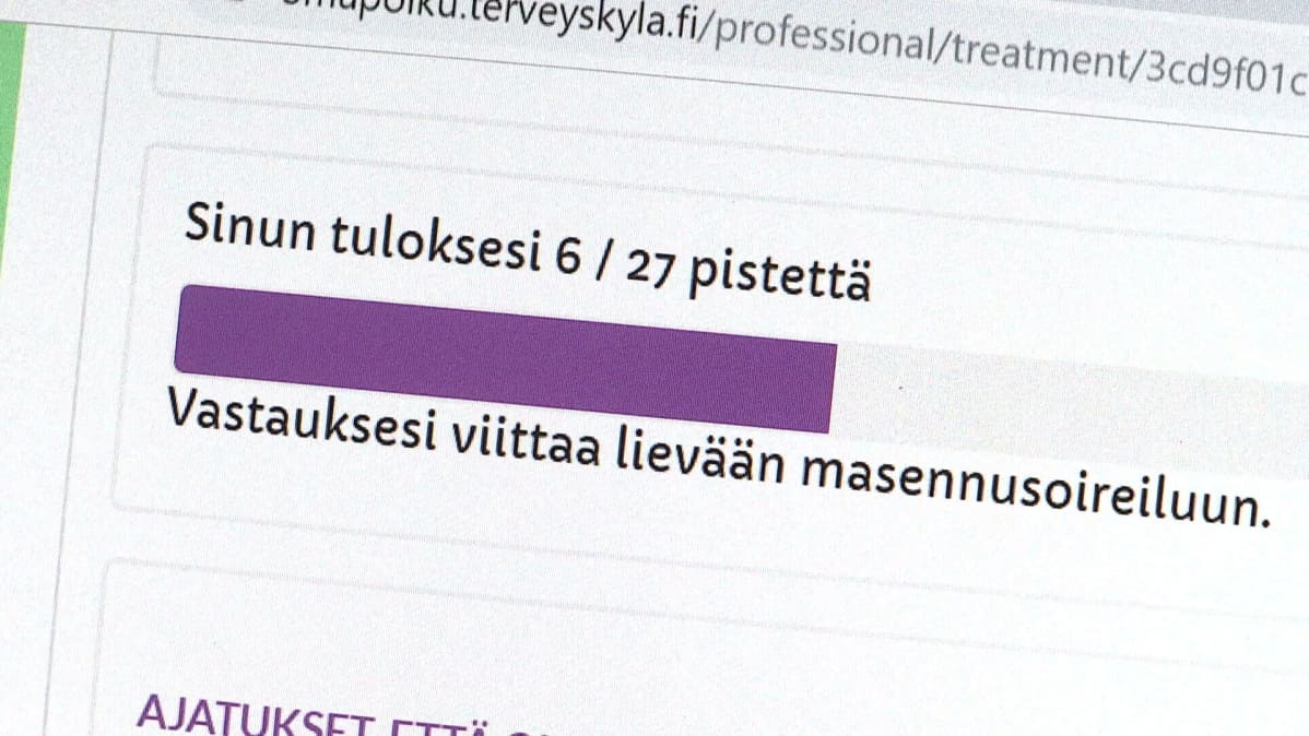 nettiterapiasivuston testi