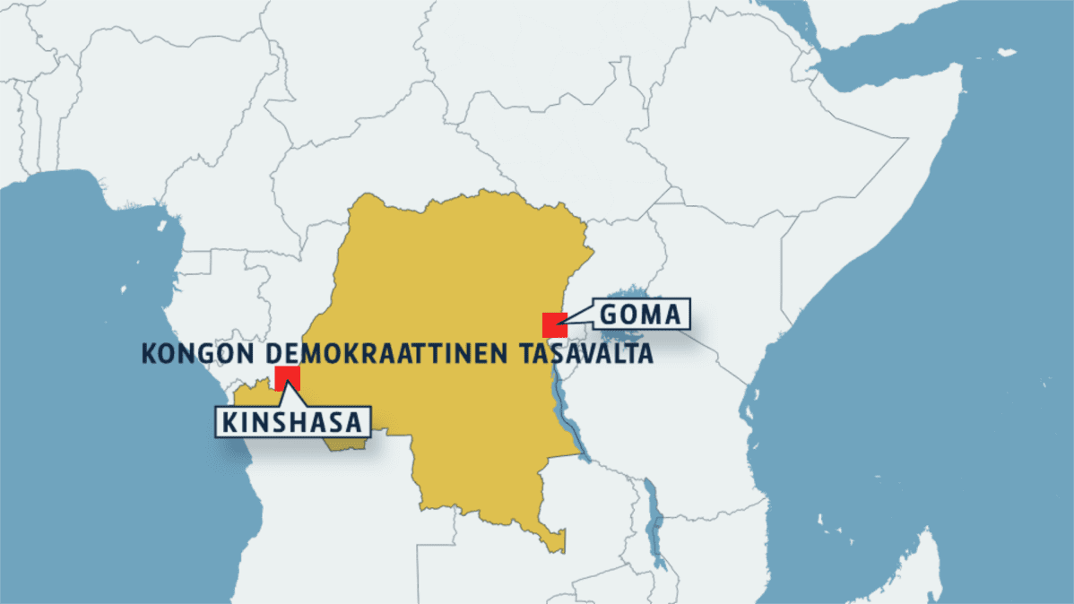 kongon kartta jossa goma