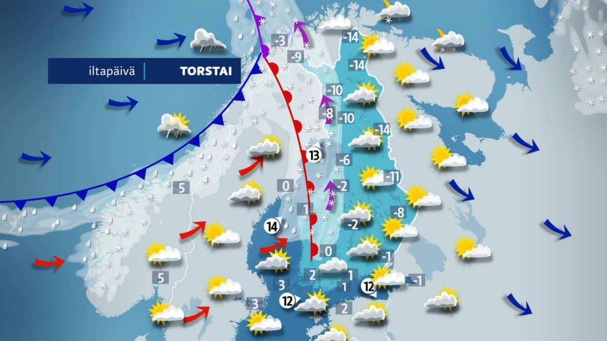 torstain sääkartta