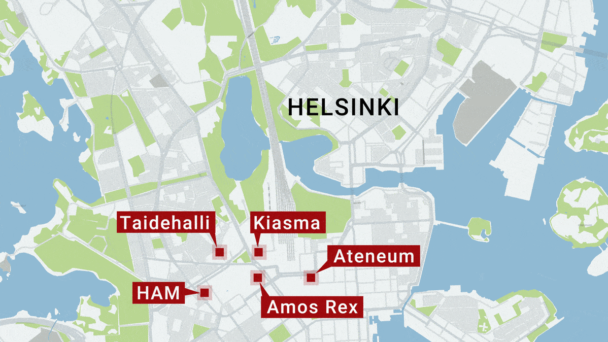 Helsingin taidelaitoksia ja HAM suunniteltu uusi paikka Suvilahdessa.