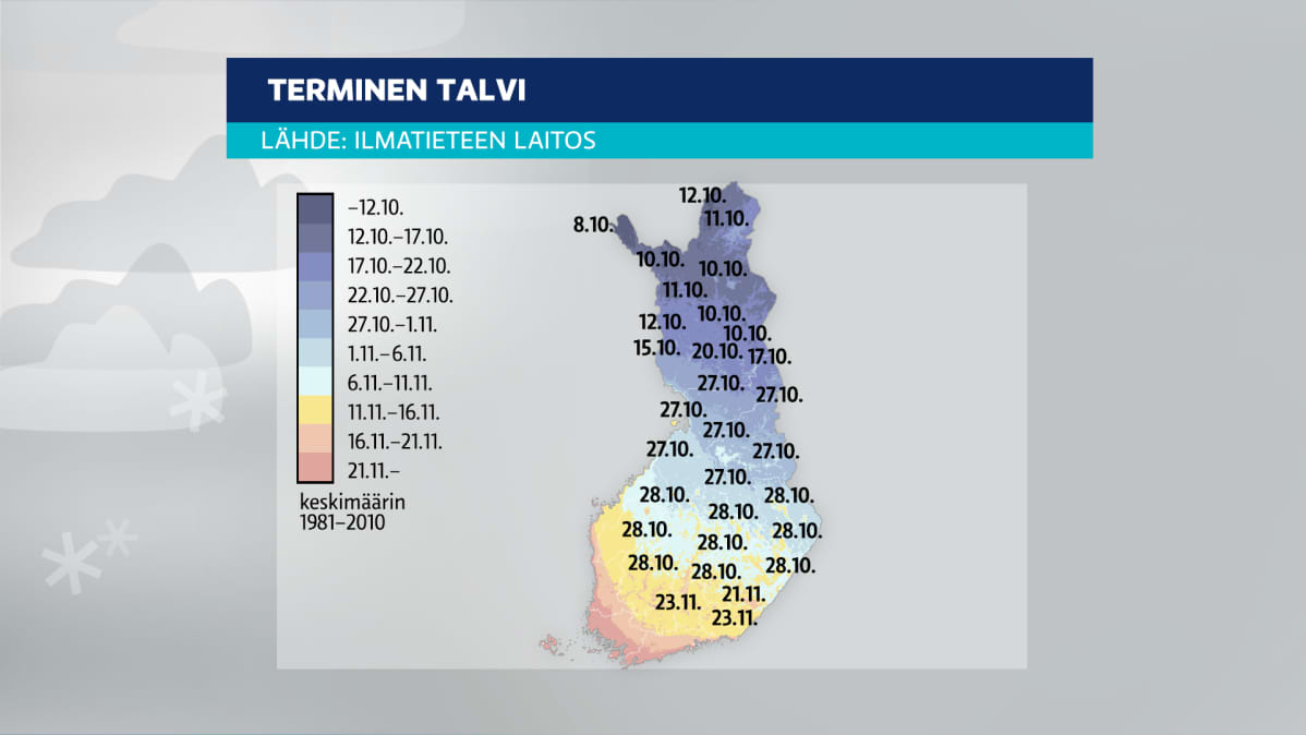 Terminen talvi kartta