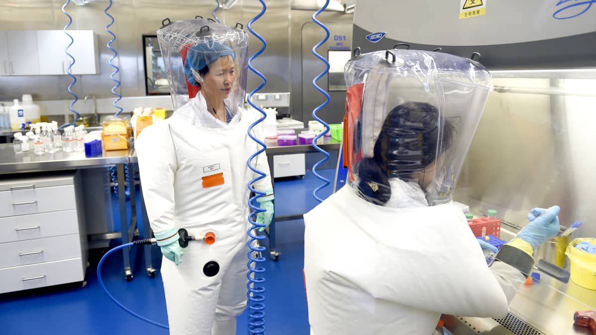 Wuhanin virologianlaitoksen laboratorio.