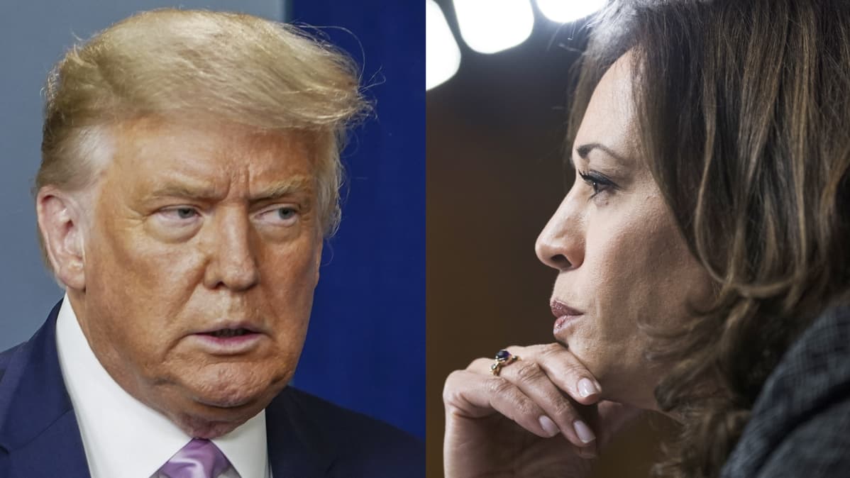 Donald Trump ja Kamala Harris.