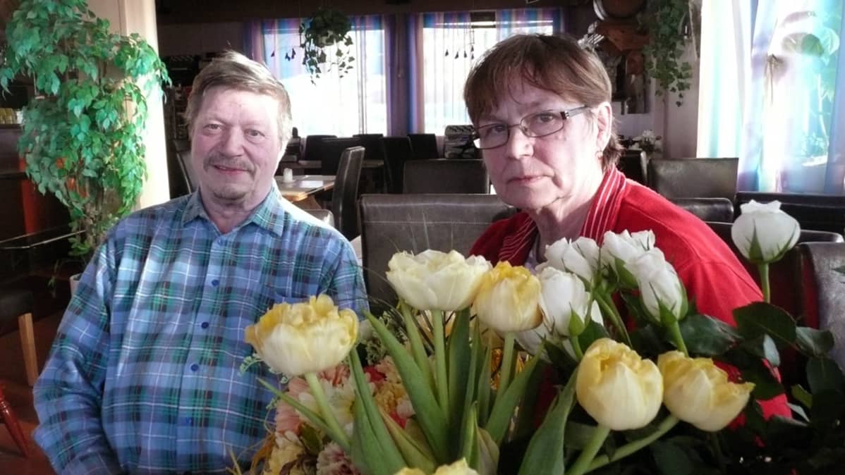Motelli Takkavalkean yrittäjäpariskunta Toivo ja Marita Häkkänen.