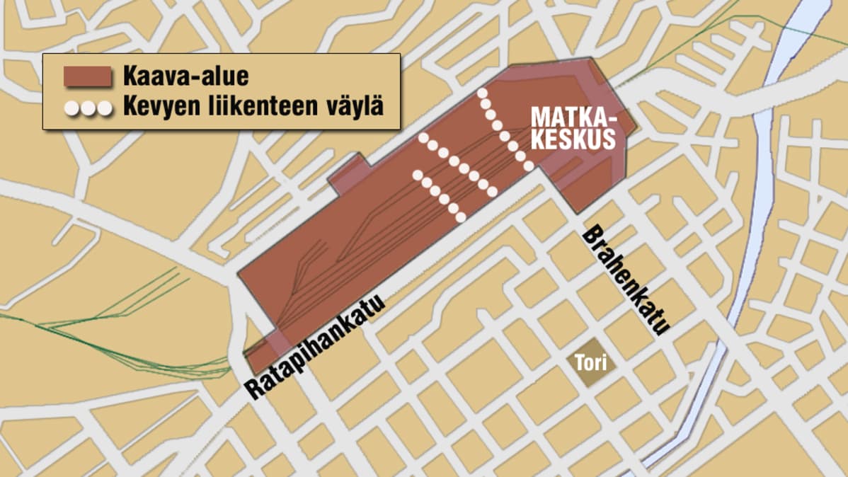 Turun ratapiha-alueen kaava.