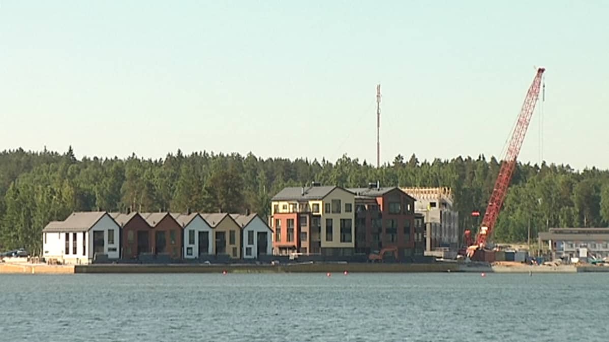 Näkymä Sipoonrantaan mereltä.