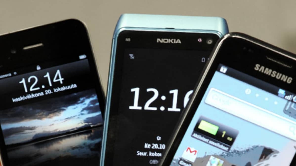 iPhone 4, Nokia N8, Samsung Galaxy S