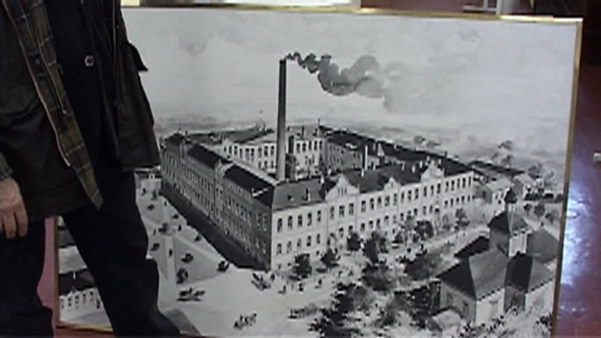 Kuva Strengbergin tupakkatehtaasta.