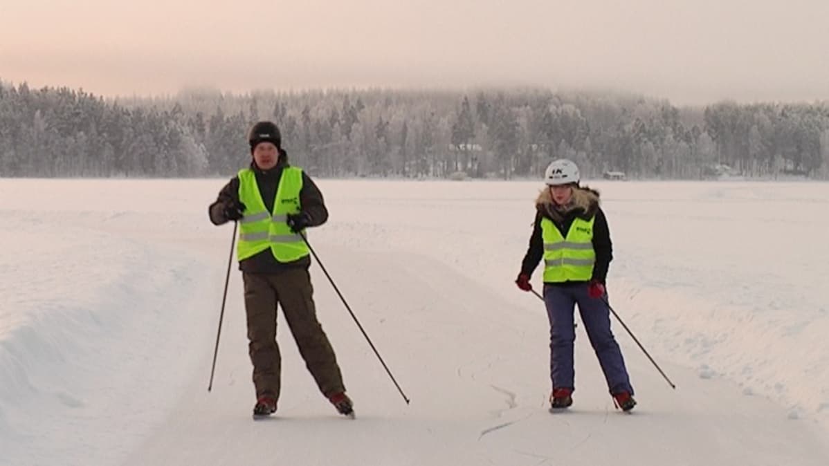 Retkiluistelua Imatralla