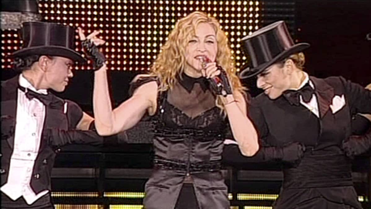 Madonna konsertissaan Helsingin Jätkäsaaressa 6.8.2009.