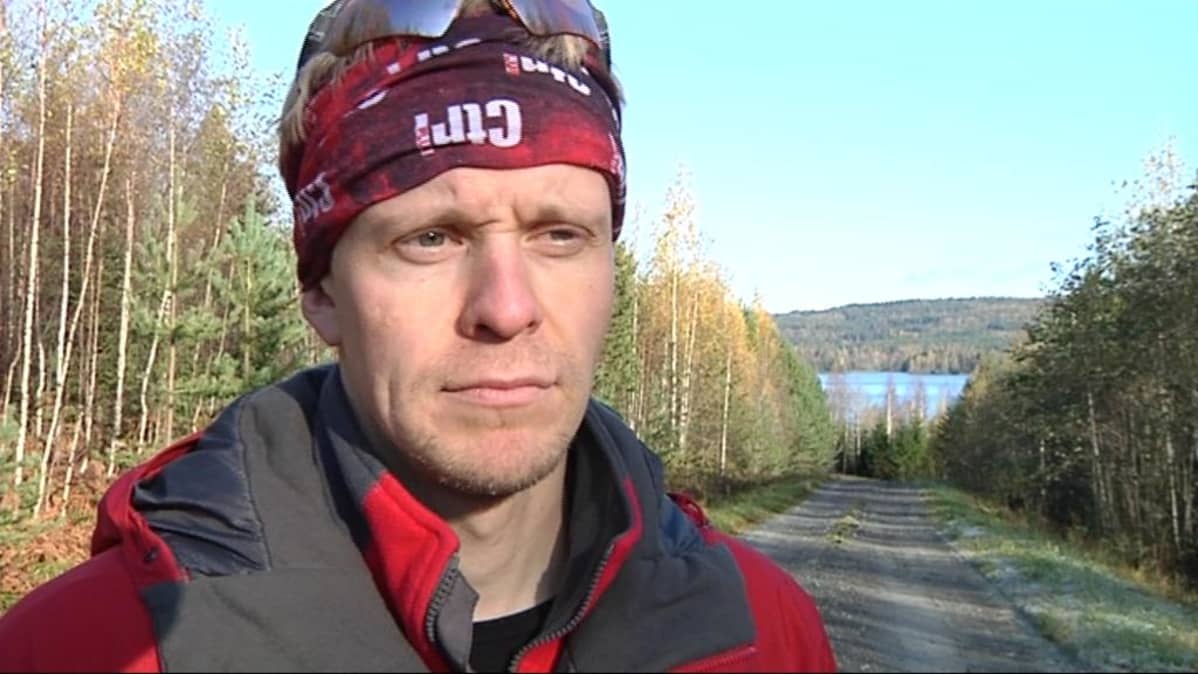 Heikki Hamunen Herajärven maisemissa.