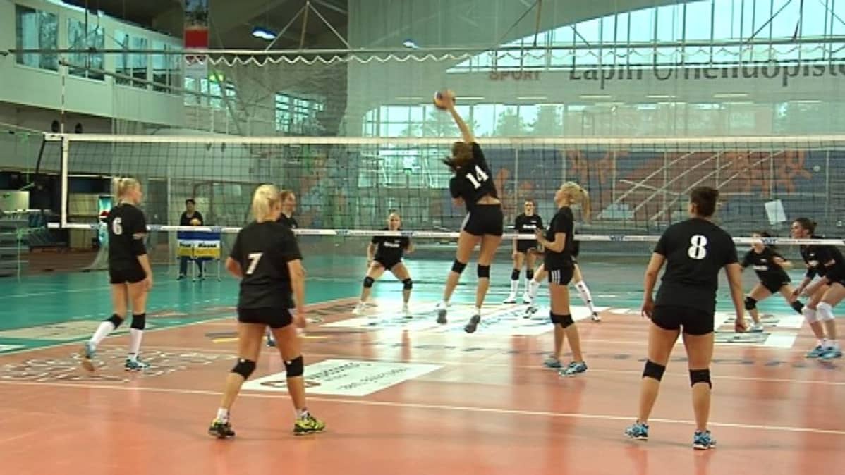Woman Volleyn harjoitukset.