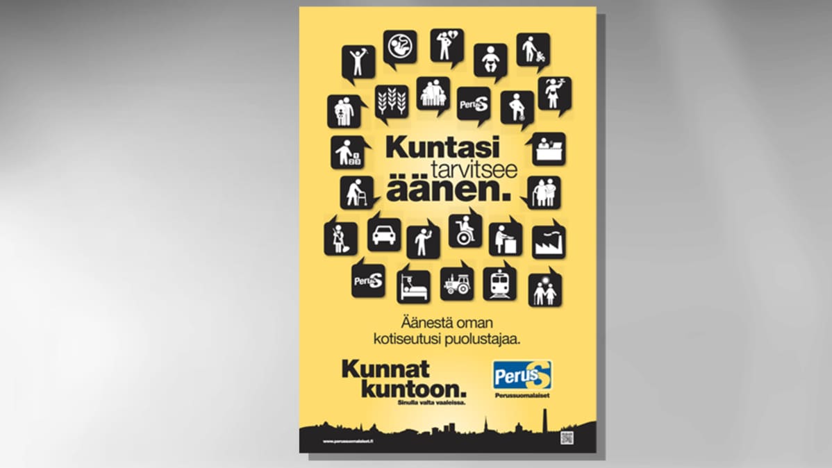 Perussuomalaisten kuntavaalijuliste 2012.