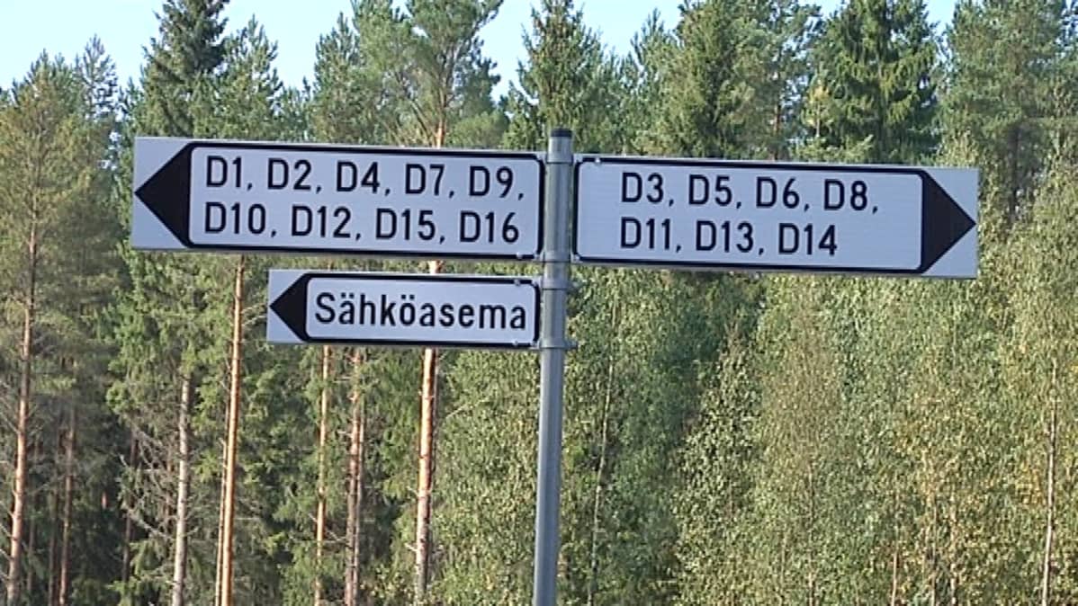 Kuudelletoista myllylle ohjaavat tienviitat
