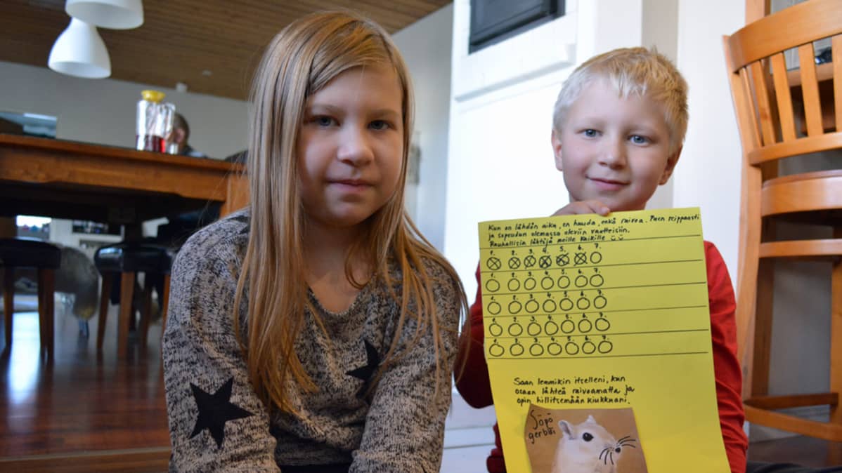 Kiira ja Veeti Töyry ovat molemmat käyneet perhekoulussa