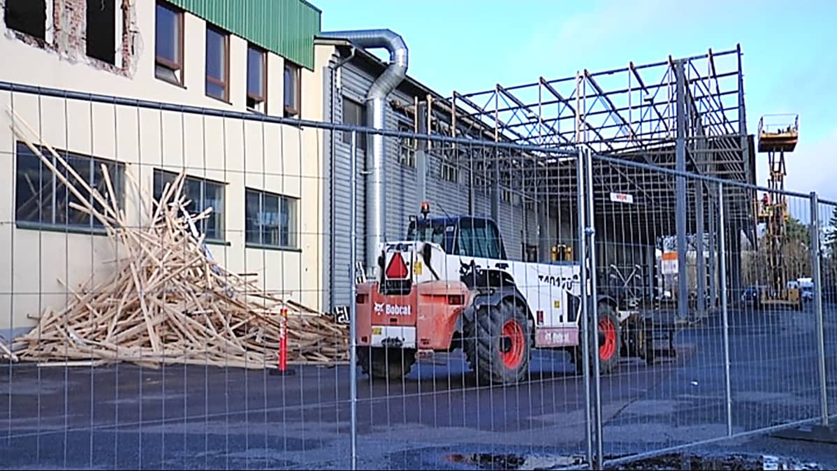 Härmälänrannan teollisuusalueen purkutyömaa