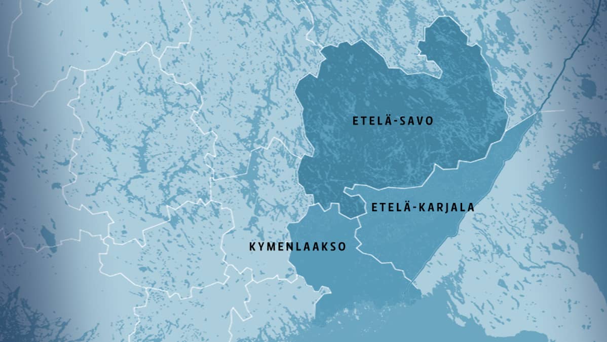 Kaakkois-Suomen vaalipiiri kartalla