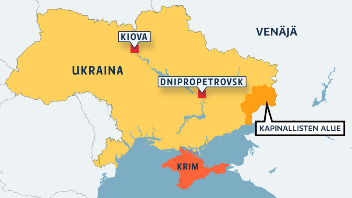 Ukrainan kartta.