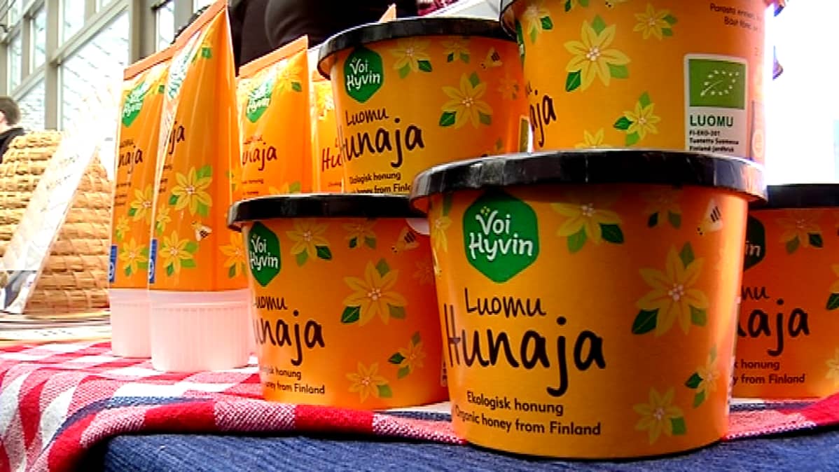 Luomuhunajaa.
