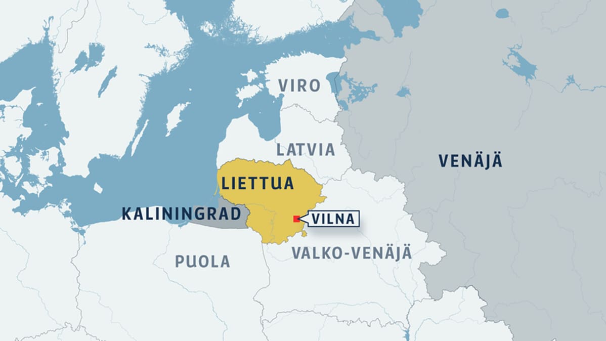 Kartat Liettuasta ja sen naapurivaltioista.