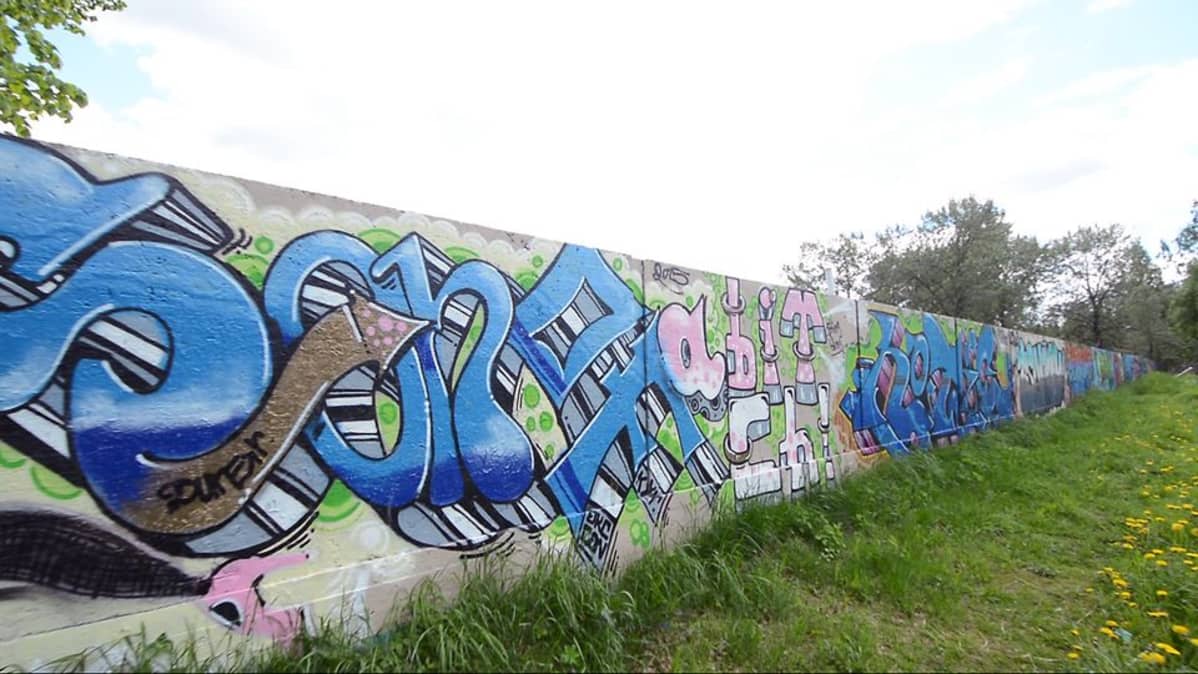 Niiralan graffitiseinää