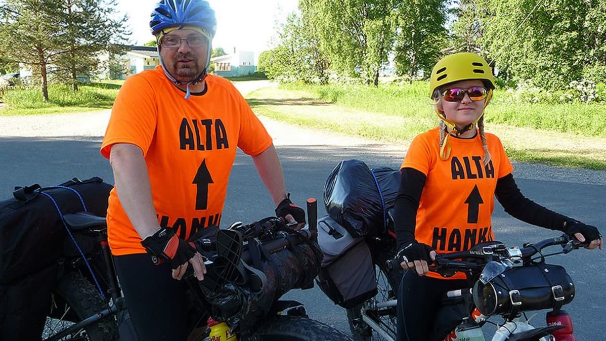 Jyri ja Viivi Karine ovat valmiina lähtöön Kemin Mansikkanokalla