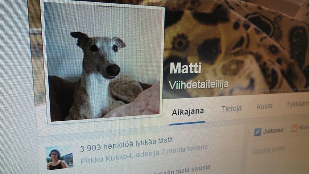 Somekoira Matin Facebook-sivu.