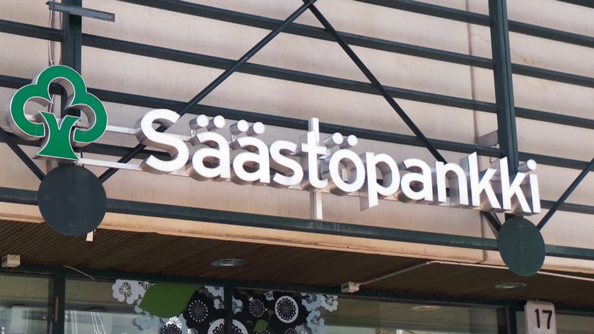 Säästöpankin kyltti.