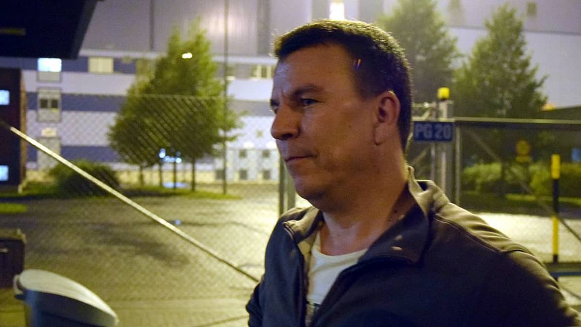 Vuorottaja Seppo Linha SSAB:n portilla Hämeenlinnassa
