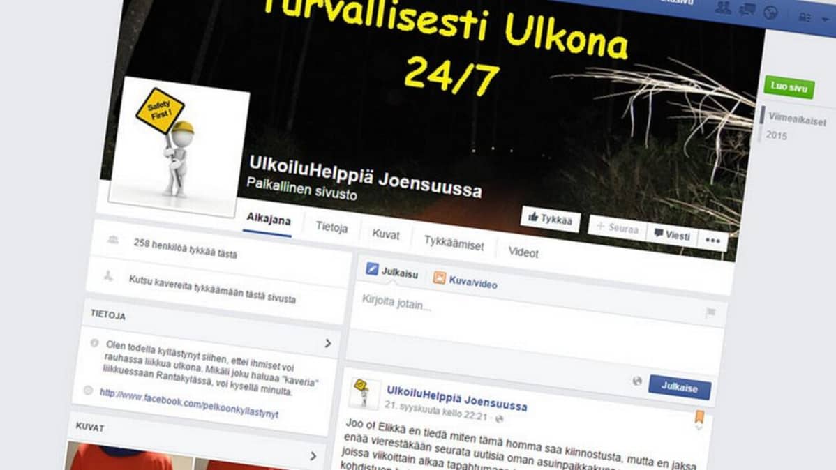 Kaappaus Facebookista.