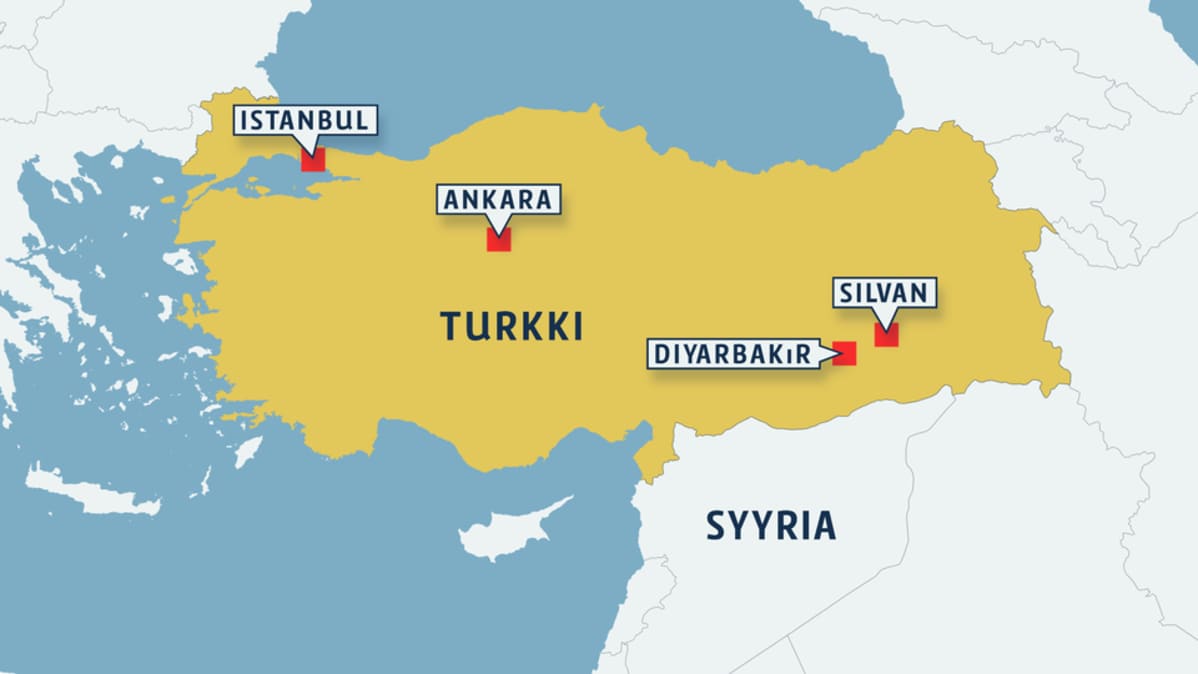 Kartta Turkista.