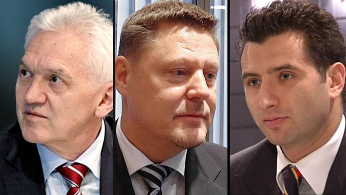 Gennadi Timtšenko, Kai Paananen ja Roman Rotenberg.