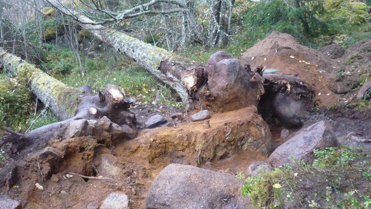 Janakkalan Hangastenmäen linnavuorelta paljastunut pajan paikka