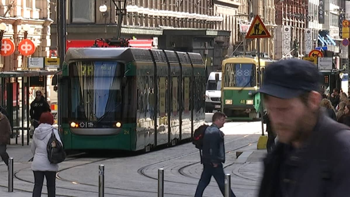 Helsingin keskustaa.