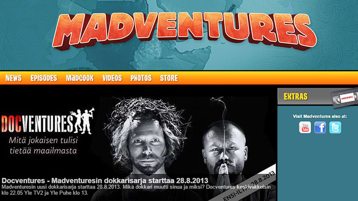 Sivukaappaus Madventuresin nettisivulta.